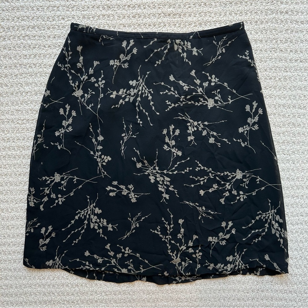 Banana Republic Floral Print Silk Skirt - Picture 4 of 14